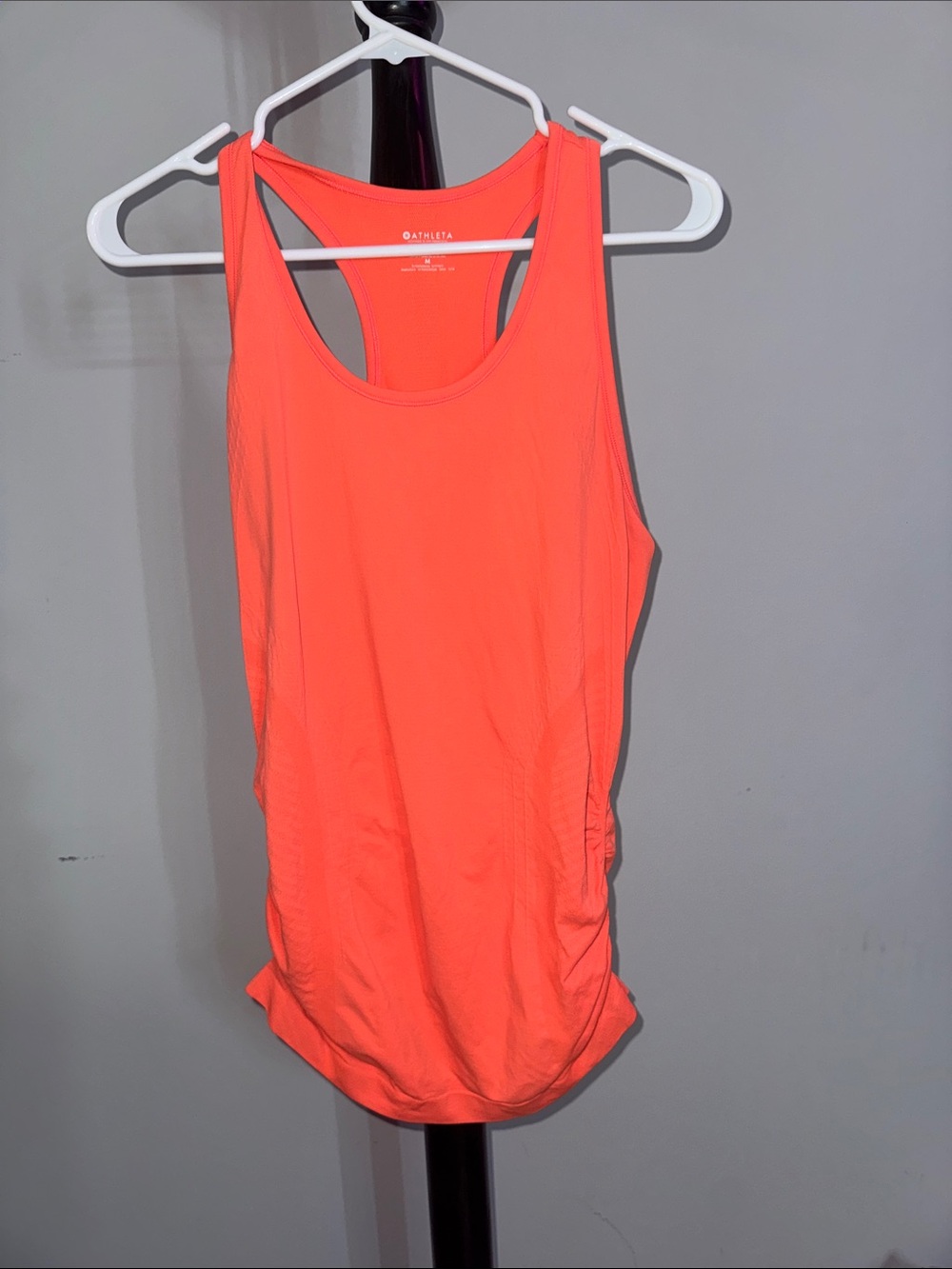 Athleta Neon Coral Racerback Tank 4.1T